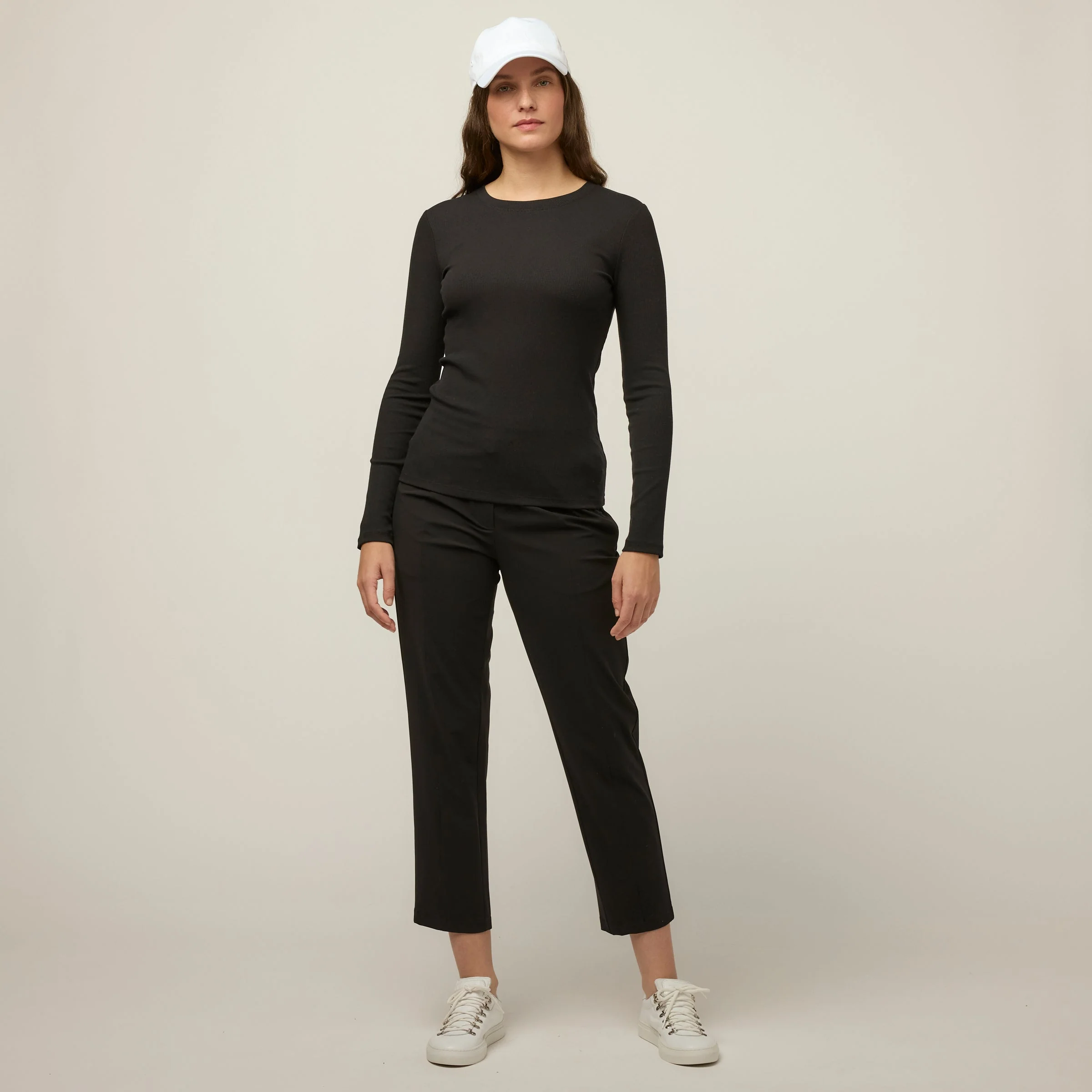 Long Sleeve Tencel Rib Tee - Image 13