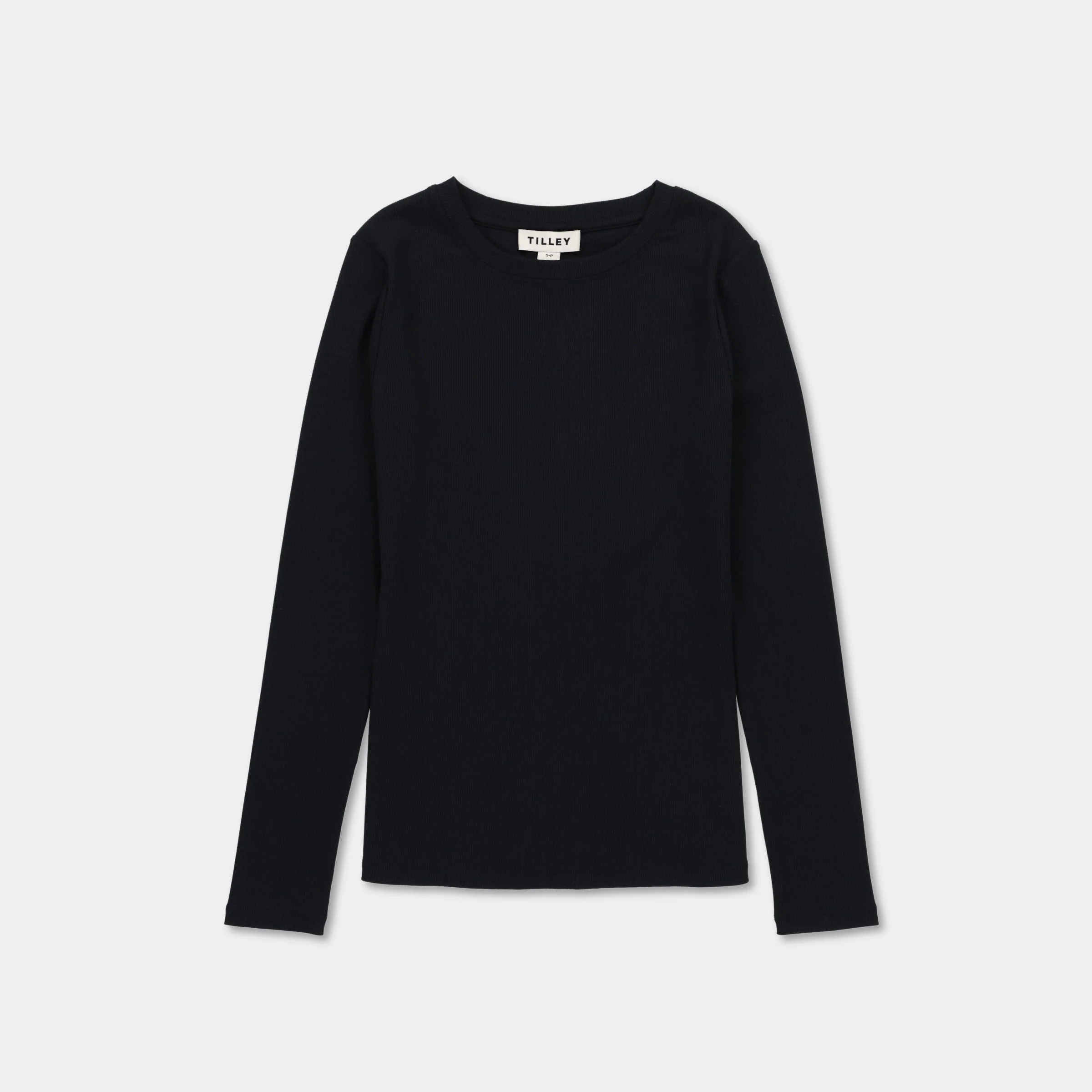 Long Sleeve Tencel Rib Tee - Image 14
