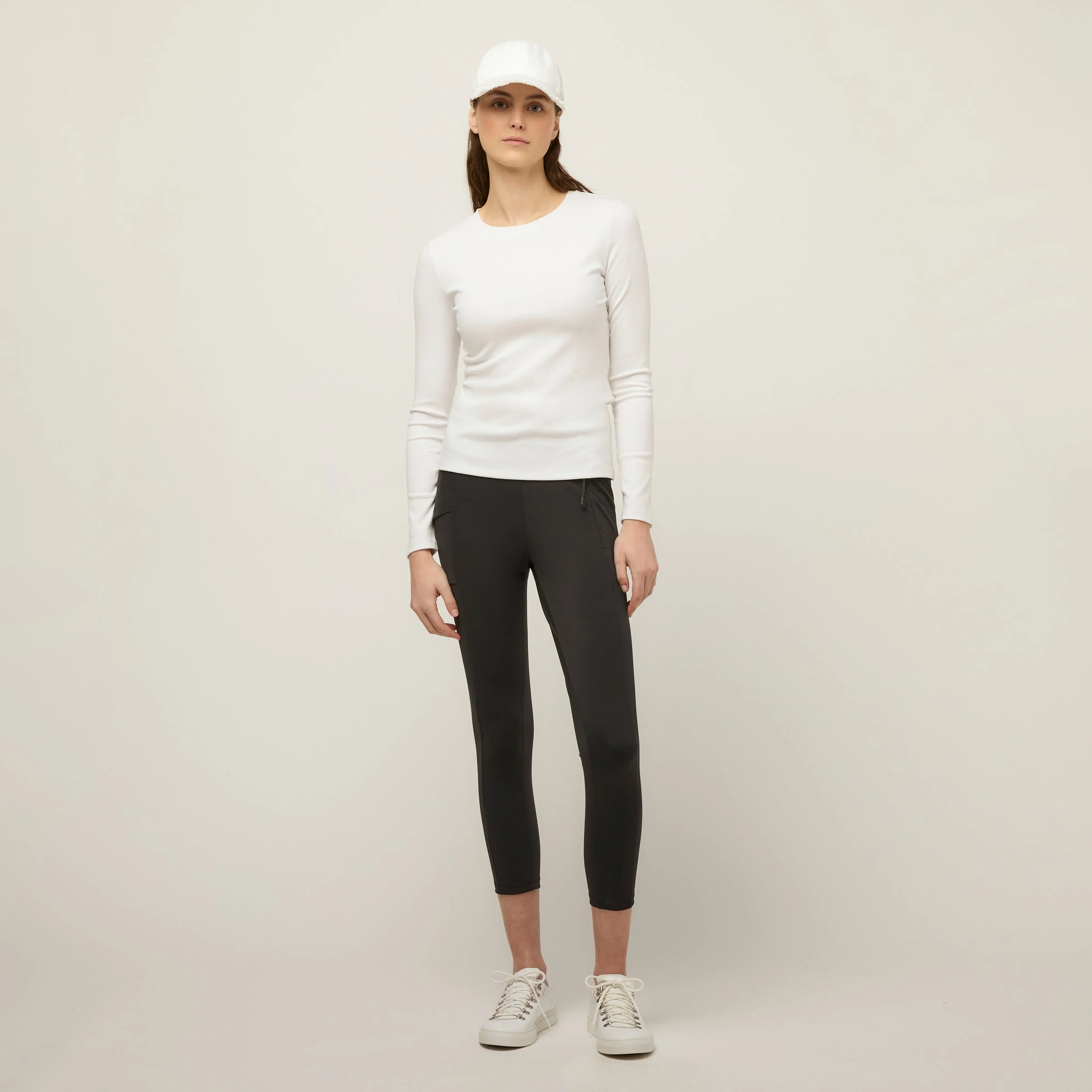 Long Sleeve Tencel Rib Tee - Image 36